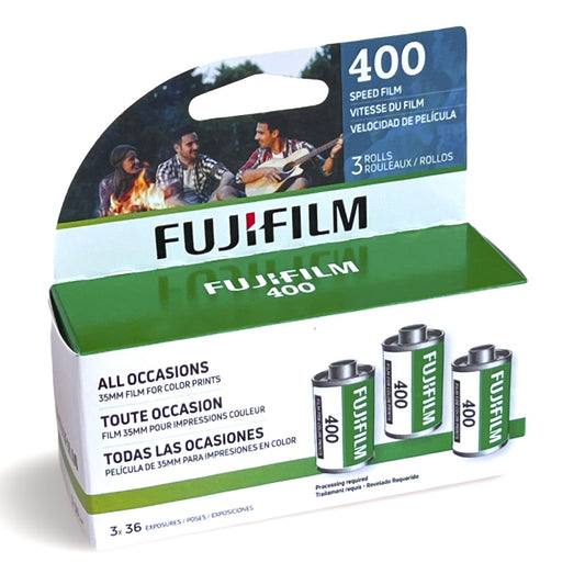 Fujifilm 400 Color 35mm Film, 36 Exposures, 3-Pack