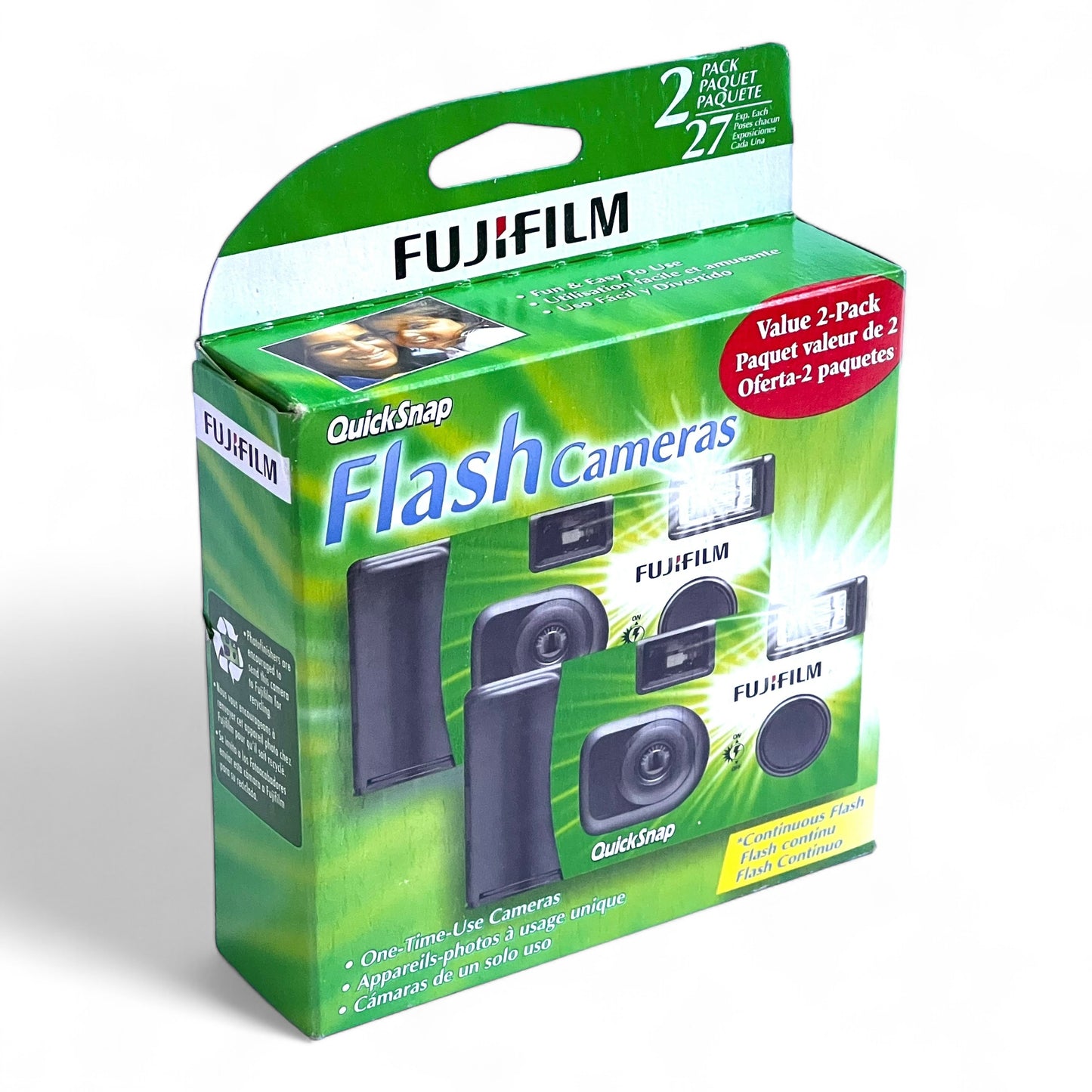 FUJIFILM QuickSnap Flash 400 Disposable Camera (27 Exposures, 2-Pack)